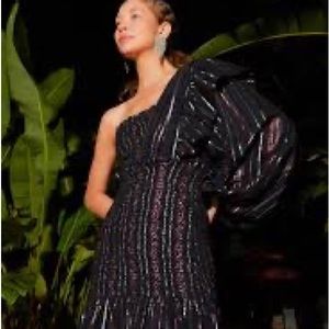 NWT Lurex Stripes Mini Dress